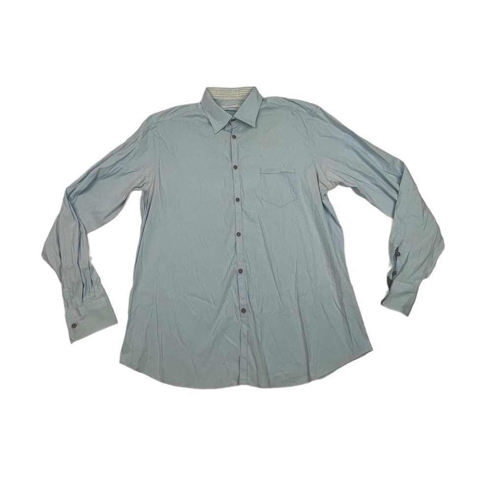 Aglini Italian designer dress shirt button up long sleeve